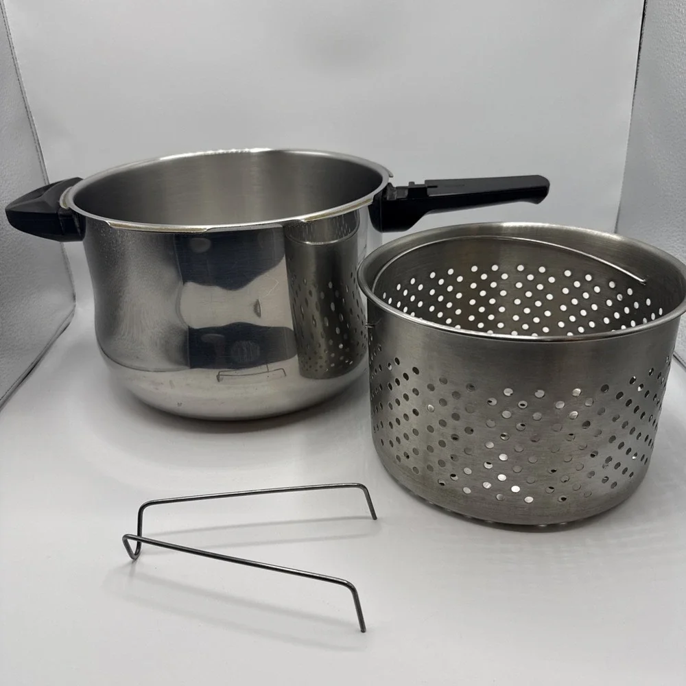 Fagor Rapid Xpress Pressure Cooker 8 + 4 Liters Induction Stainless Steel Basket